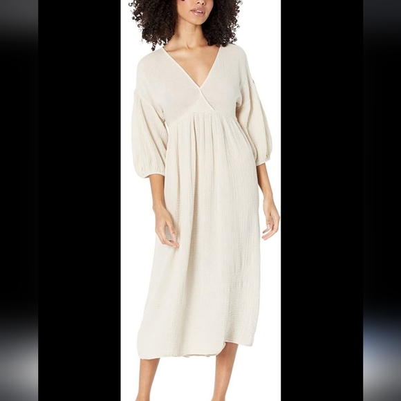 Michael Stars Isabella empire waist gauze midi dress XL - Picture 16 of 16